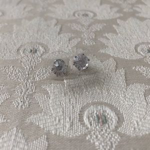 Faux Diamond Stud Earrings